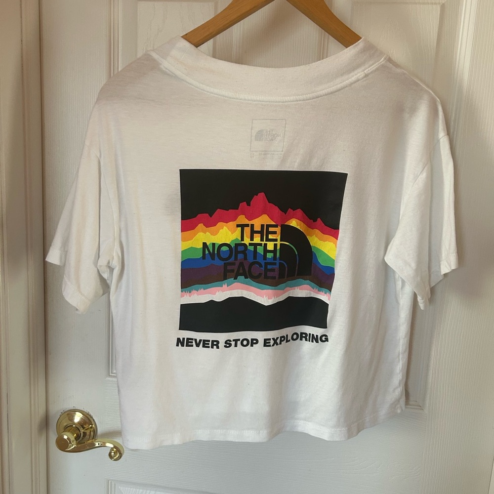 The North Face Pride Crop White Tee